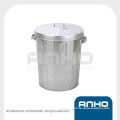 Galvanized bin with lid(75L)